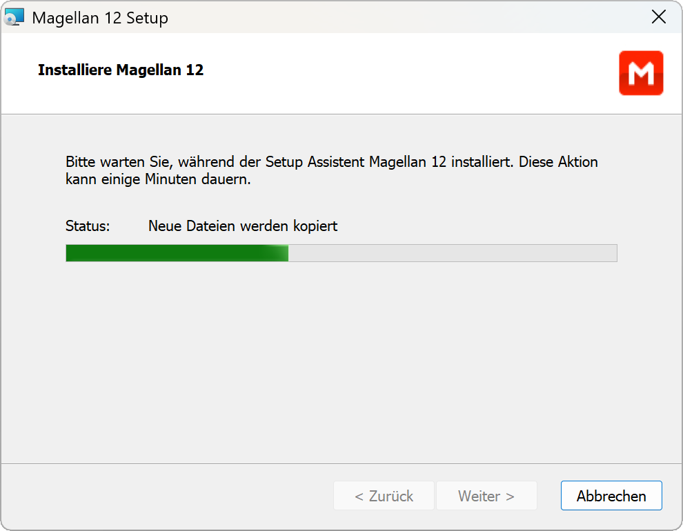 Installation läuft