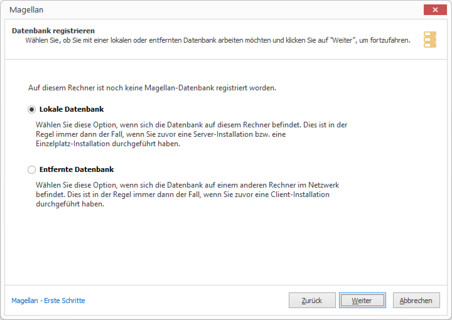 Lokale Datenbank