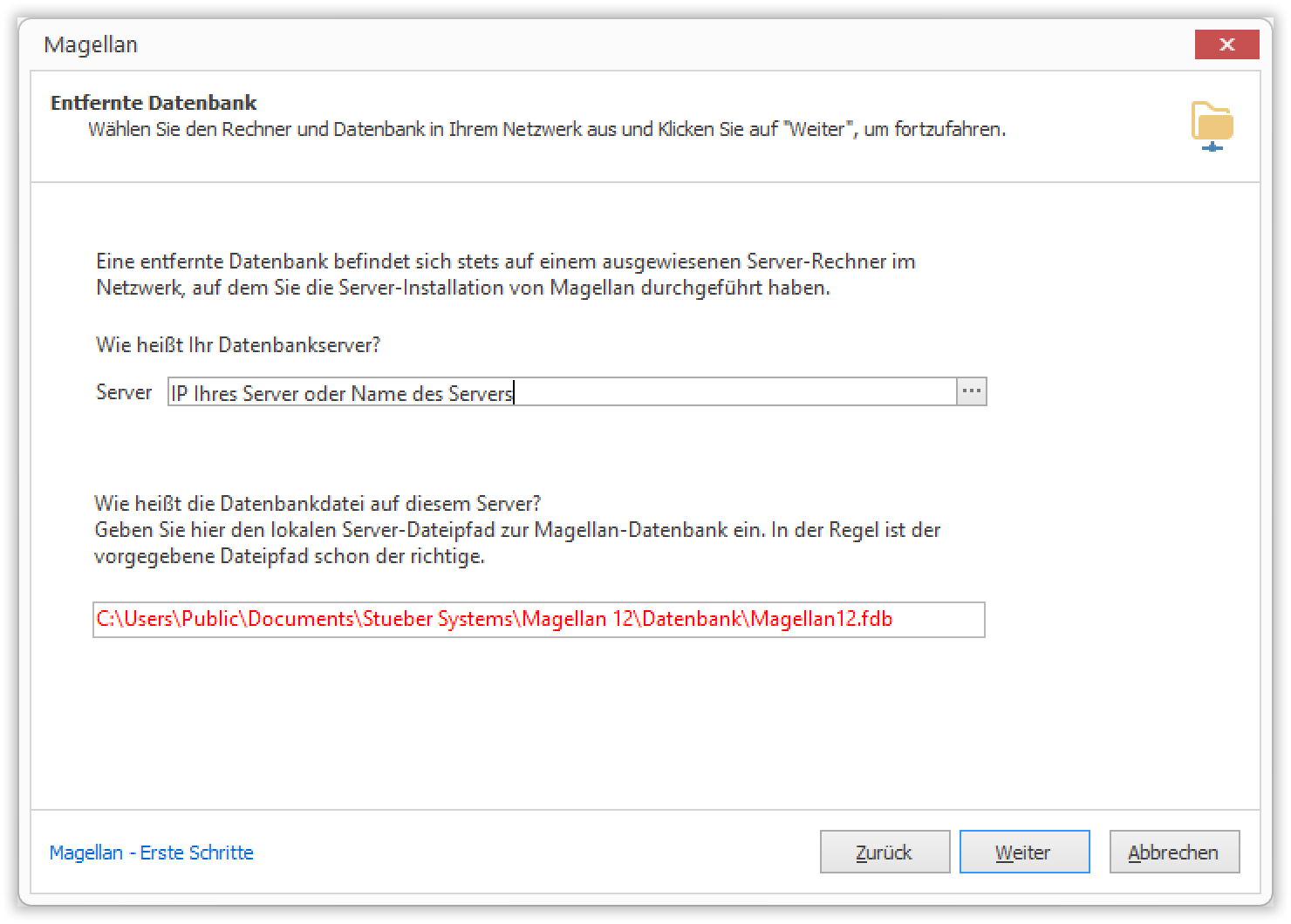 Datenbankpfad