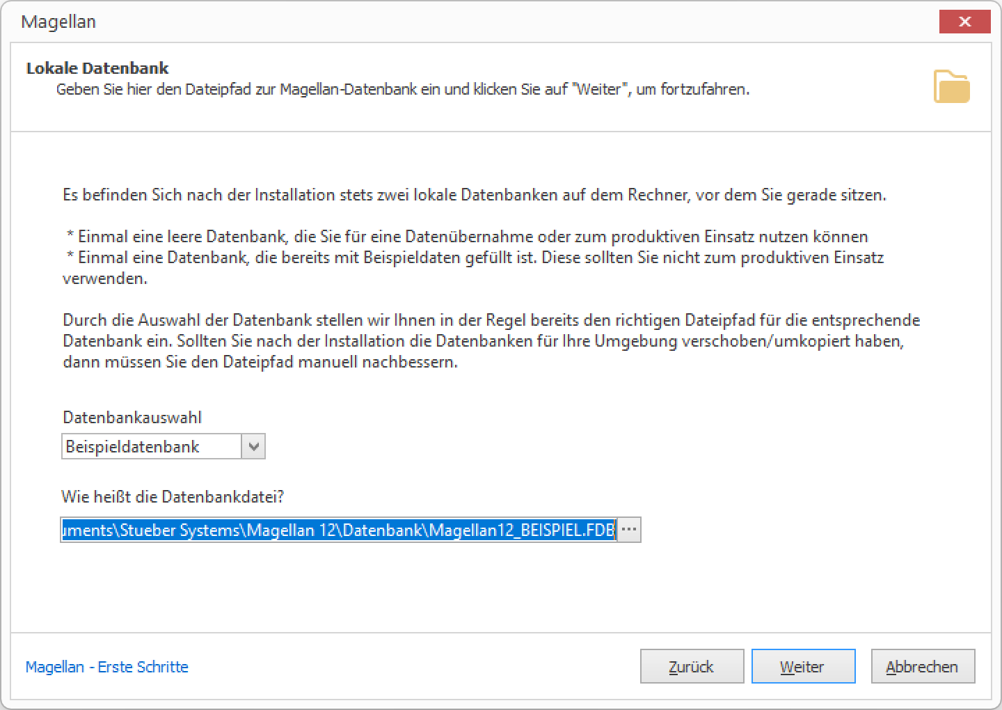 Datenbankpfad